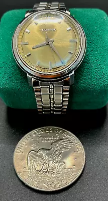 Vintage Bulova Accutron Men's Waterproof M3 Watch NEW BATTERY 35mm AS IS REPAIR • $77