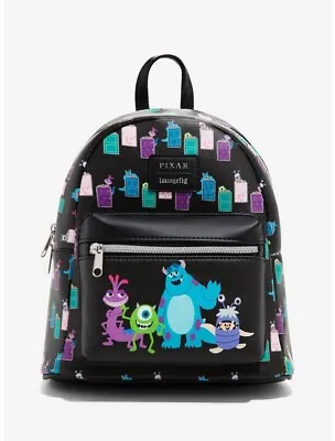 NEW Loungefly Disney MONSTERS INC DOORS  Mini Backpack Sulley Mike Boo Randal • $149.99