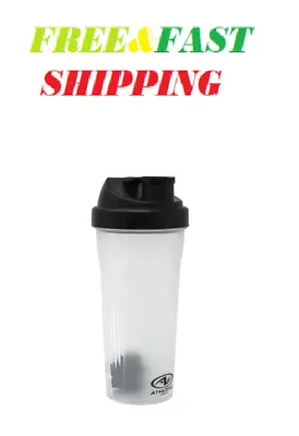 Athletic Works Frost/Black Protein Drink Shaker Bottle W/Mixing Ball 24 Fluid; • $4.80