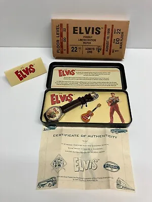 Elvis Presley FOSSIL Limited Edition Watch In Tin Box With Collectors Pin (NEW) • $125