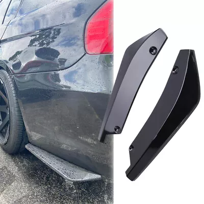 2x Rear Spat Bumper Lip Diffuser Splitter Canard Spoiler For Subaru WRX STI /BRZ • $22.89