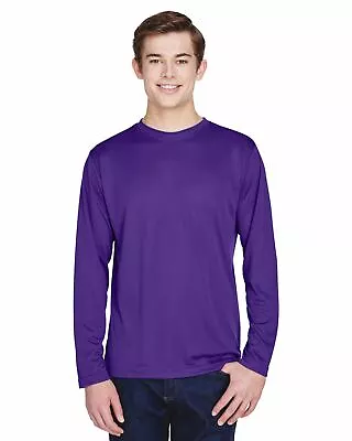 Team 365 Mens Long Sleeve T-Shirt Dri-Fit Performance Workout UV Protect  TT11L • $11.74