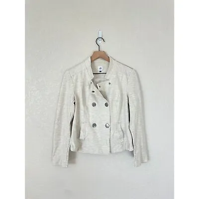Cabi Charlie Double Breasted Ponte Jacket Style 3028 Heathered Oatmeal M • $20.50