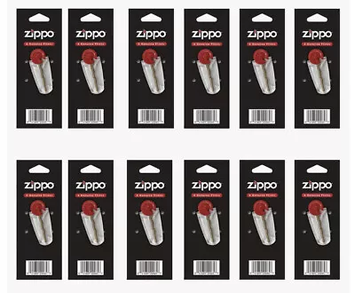 $31.45 • Buy New Zippo Lighter Flint Replacement Pack Of 12 Total 72 X Flints Genuine