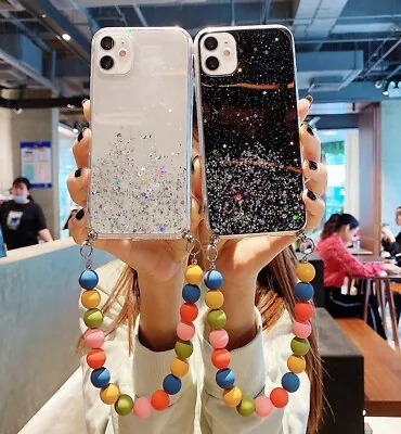 DIY Color Bead Bracelet Cell Phones Case Lovely Shell Kawaii Bling Girl Gift • $9.29