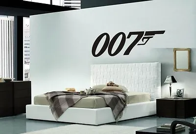 James Bond 007 Gun Wall Stickers Decals Murals Wall Art James Bond 007 Logo  • £17.95