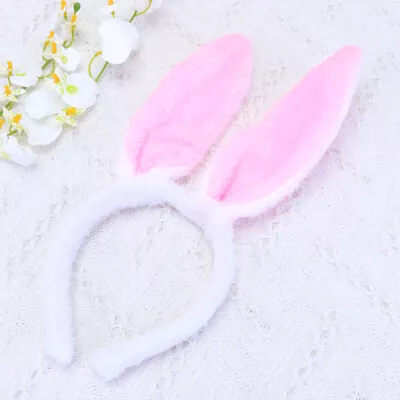  4 Pcs Pink Miss Cute Rabbit Ear Headband Hair Ribbons For Girls • £10.18