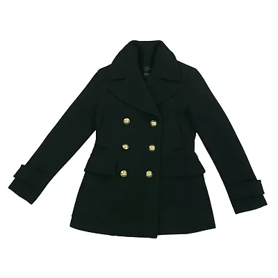 J.Crew Women Stadium Cloth Nello Gori Wool Blend Majesty Peacoat Jacket 00 Black • $56.59