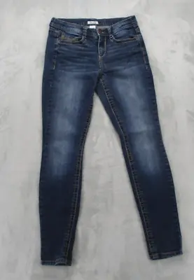 Mudd Jeans Women's 9 Juniors Blue Dark Wash Skinny Leg Cotton Blend • $13.49
