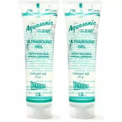 Parker Labs Aquasonic Clear Ultrasound Gel 60g 2 Oz. (2-Pack) • $10.77