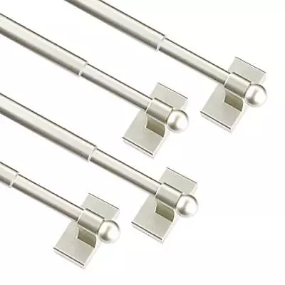 4 Pack Magnetic Curtain Rods Adjustable Metal Doors Magnetic Rods 16-28 Inch • $43.50