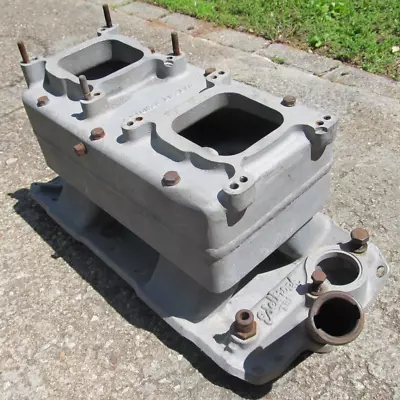 Vintage Edelbrock Breadbox TR1 SBC Chevy Tunnel Ram Intake Hot Rod Gasser • $574.99