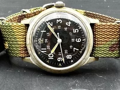 Vintage May/1969 Benrus Mil-W-46374 Vietnam Era Military Watch • $595