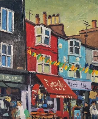 The Lanes Brighton Oil Painting  • £90