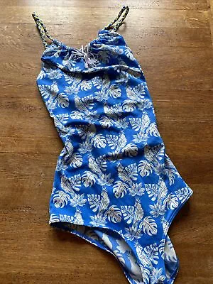 Fat Face Blue Cockatoo Swimming Costume Age 15 16. • £5