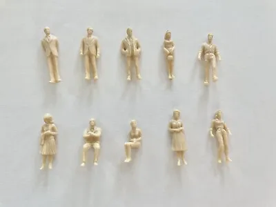 1:50 People Scale Model Cream Colour Assorted Architecture Figures - 10 Pcs • £3