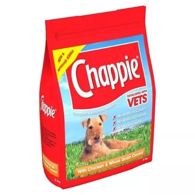 Chappie Adult Dog Food 100% Complete Chicken & Wholegrain Dry Kibble Cereal 15kg • £57.99