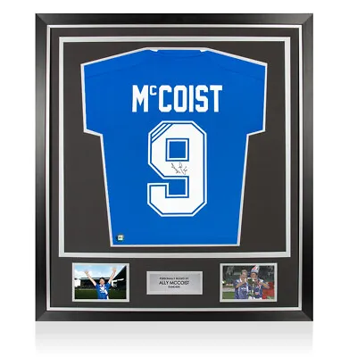 £309.99 • Buy Framed Ally McCoist Signed Rangers Shirt - 2018-19, Number 9 - Premium