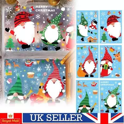 £5.39 • Buy Christmas Window Stickers 6 Sheets Gonk Window Clings Xmas Window Glass Decor UK