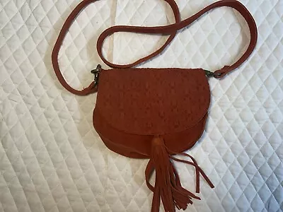 Ecote Red Suede Purse Shoulder Bag Small • $9