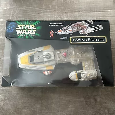 Star Wars Y-wing Fighter - The Power Of The Force Potf 2 (includes Rebel Pilot) • $99.99