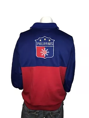 Adidas 2009 Philippine Flag Manny Pacquiao Red Blue Zip Track Jacket Size XL • $135