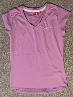 LA Gear Sports Top Size 10 Pink T Shirt • £5