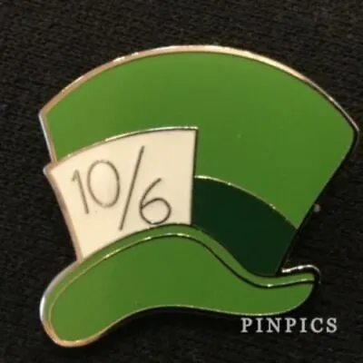 Disney Pin 125438 Alice In Wonderland Icon Mad Hatter Hat Green Tophat 10/6 Band • $14.99