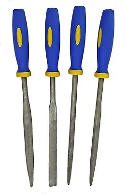 4 Piece Mini Needle Warding File Set Precision Model Work WW086 TOOLZONE • £4.08