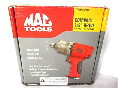$280 • Buy New Mac Tools Compact 1/2  Drive Air Pneumatic Impact Wrench AWP284Q. 10,000 RPM