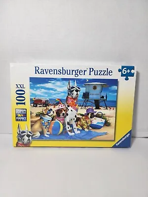 Ravensburger NO DOGS ON THE BEACH 100 Piece XXL Jigsaw Puzzle For Kids • $15.95