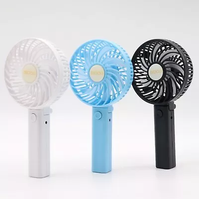 $13.95 • Buy Mini Portable Hand-held Desk Fan Cooling Cooler USB Powerful Air Rechargeable AU