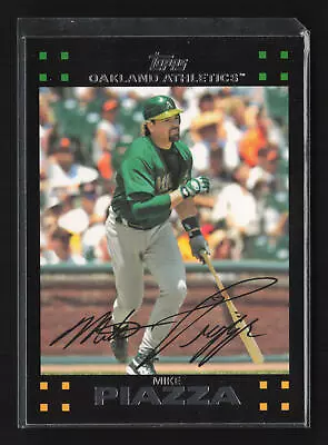 2007 Topps #53 Mike Piazza Oakland Athletics • $1.49