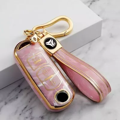 $29.99 • Buy TPU Car Remote Key Fob Case Cover For Mazda 2 3 5 6 CX-3 CX-5 CX-7 Pink