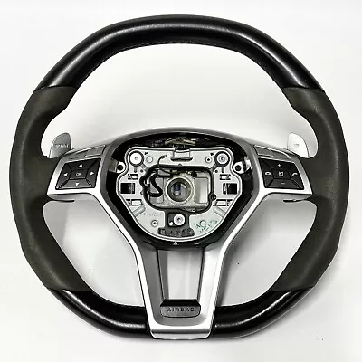 W218 Mercedes 2013 Cls63 Amg Suede Sport Steering Wheel Padel Shift Oem • $450