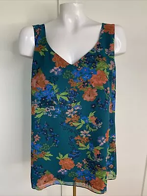 Cabi Size L #3449 Still Life Floral Cami Tank Adjustable Straps • $20.39