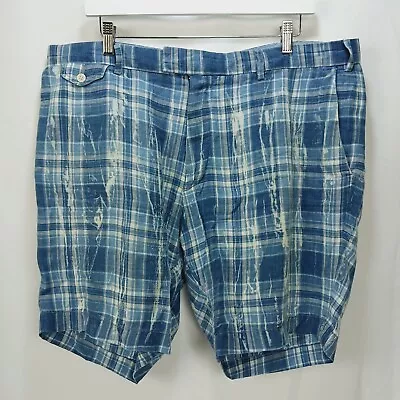 Ralph Lauren Mens 38 (40x9) Indian Madras Plaid Bermuda Classic Walking Shorts • $22