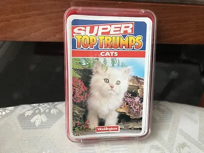 Super Top Trumps Cats Vintage Cards In Red Plastic Case 33 Cards Waddingtons • £29.99