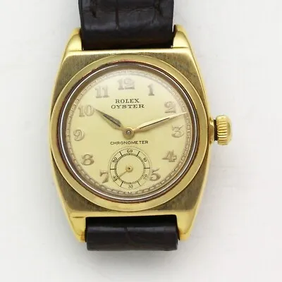 Rolex Oyster Viceroy Chronometer 3116 18K Yellow Gold Bubbleback Wristwatch • $1