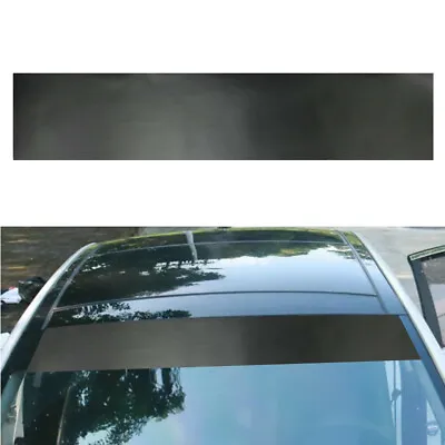 Car Front Window Windshield Banner Strip Decal Sunscreen Stickers Matte Black    • $14.30