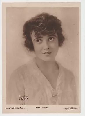 Mabel Normand 8x11 St Louis Globe-Democrat Supplement Pic Dated 30 April 1916 • $12.99