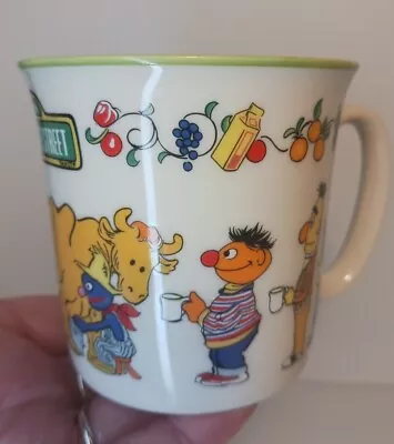 Vintage Sesame Street Mug Cup Gorham Fine China Muppets Big Bird Bert Ernie 1976 • $9