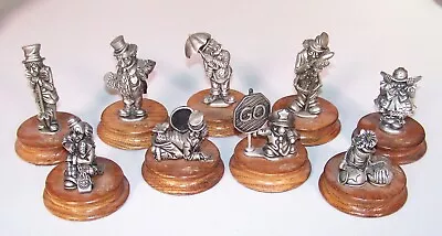 Vintage Ron Lee Collection Fine Pewter Clown Figurine LOT Of 9 Limited Edition • $175