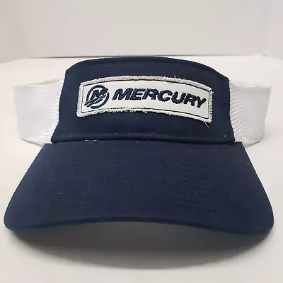 New Authentic Mercury Marine Visor Navy/ White Distressed Patch And Logo • $22