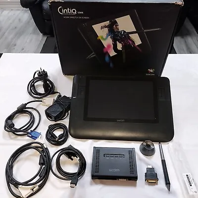 Wacom Cintiq 12WX DTZ-1200W LCD Graphics Art Tablet Everything Included • £140
