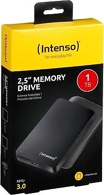 Intenso 6023560 1TB USB 3.0 2.5  External Hard Drive Black 1000 GB Memory Drive • £54.99