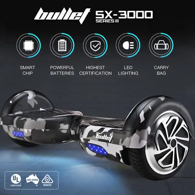 $244 • Buy 【EXTRA10%OFF】Hoverboard Scooter Gen 3 Electric Hover Board Camo Grey LED Lights