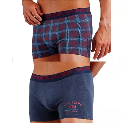 Boxer Shorts Men's Lois Jeans Vip Pack Of 2 Pieces Stretch Cotton New • $38.95