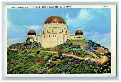 1936 Planetarium Griffith Park Near Hollywood California CA Vintage Postcard • $6.47