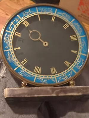 Astrology Zodiac Clock On Marble Base Art Deco Mantle/Desk  Keys Clock Art Deco? • $150